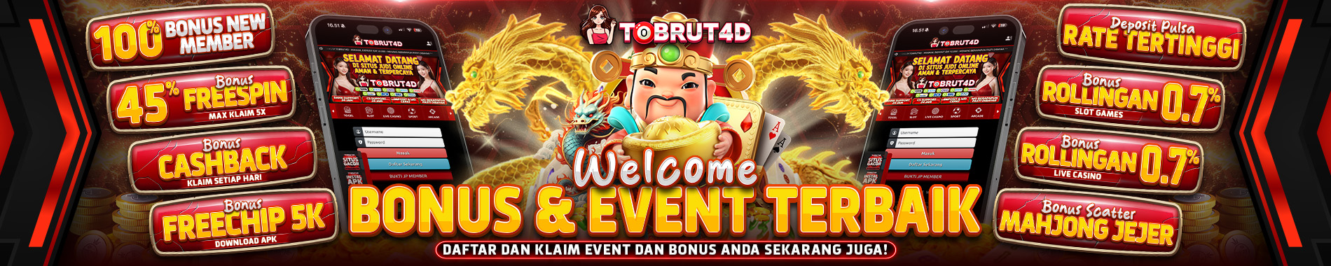 slider 1 - selamat datang di tobrut4d